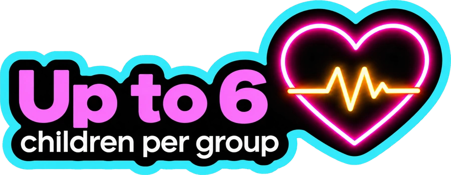 Up to 6, children per group